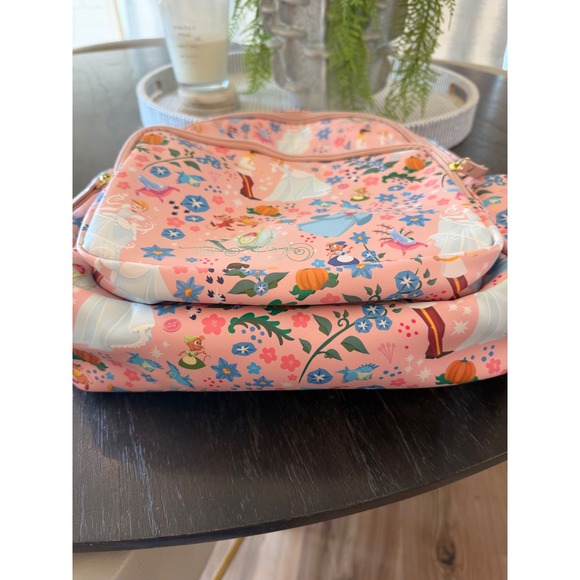 Petunia Pickle Bottom Disney Cinderella Pink Floral Backpack Diaper Bag - Picture 5 of 10